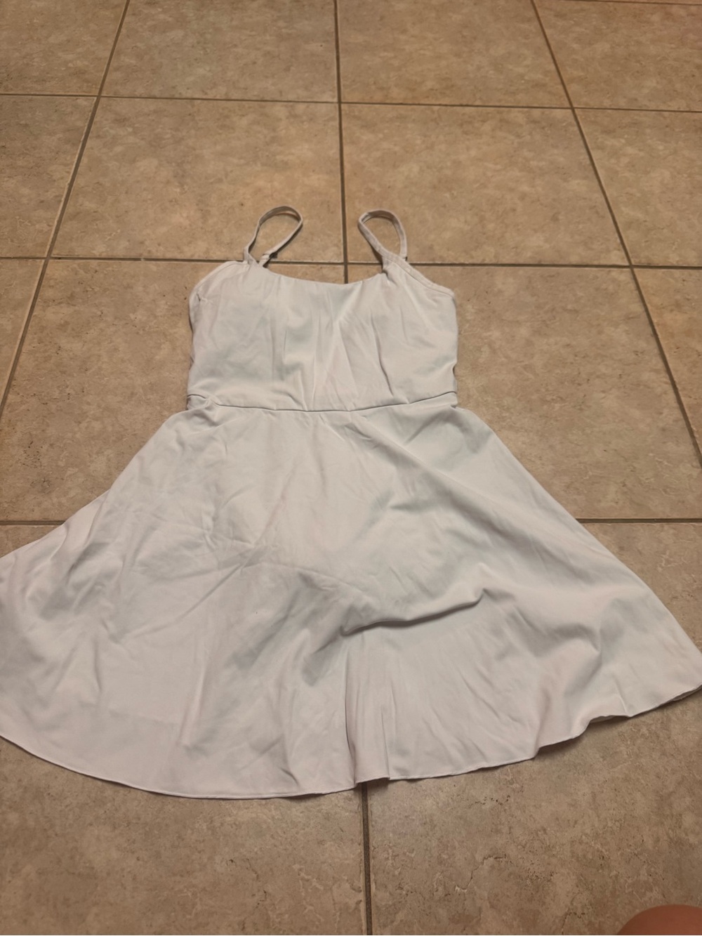 Classic White Spaghetti-Strap Tennis Dress - Halara